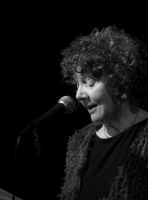 Carole Coates reading at the Brewery